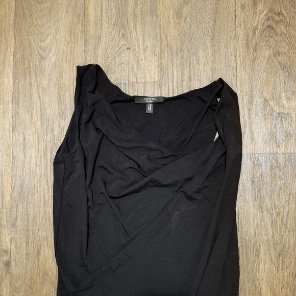 Max Mara Weekend Black One Shoulder Strap Ruched Dress. - Picture 7 of 11